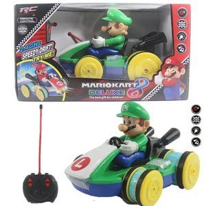 SUPER MARIO REMOTE CONTROL CAR MAKES SOUNDS AND LIGHTS AND IS BRAND NEW ININ BOX